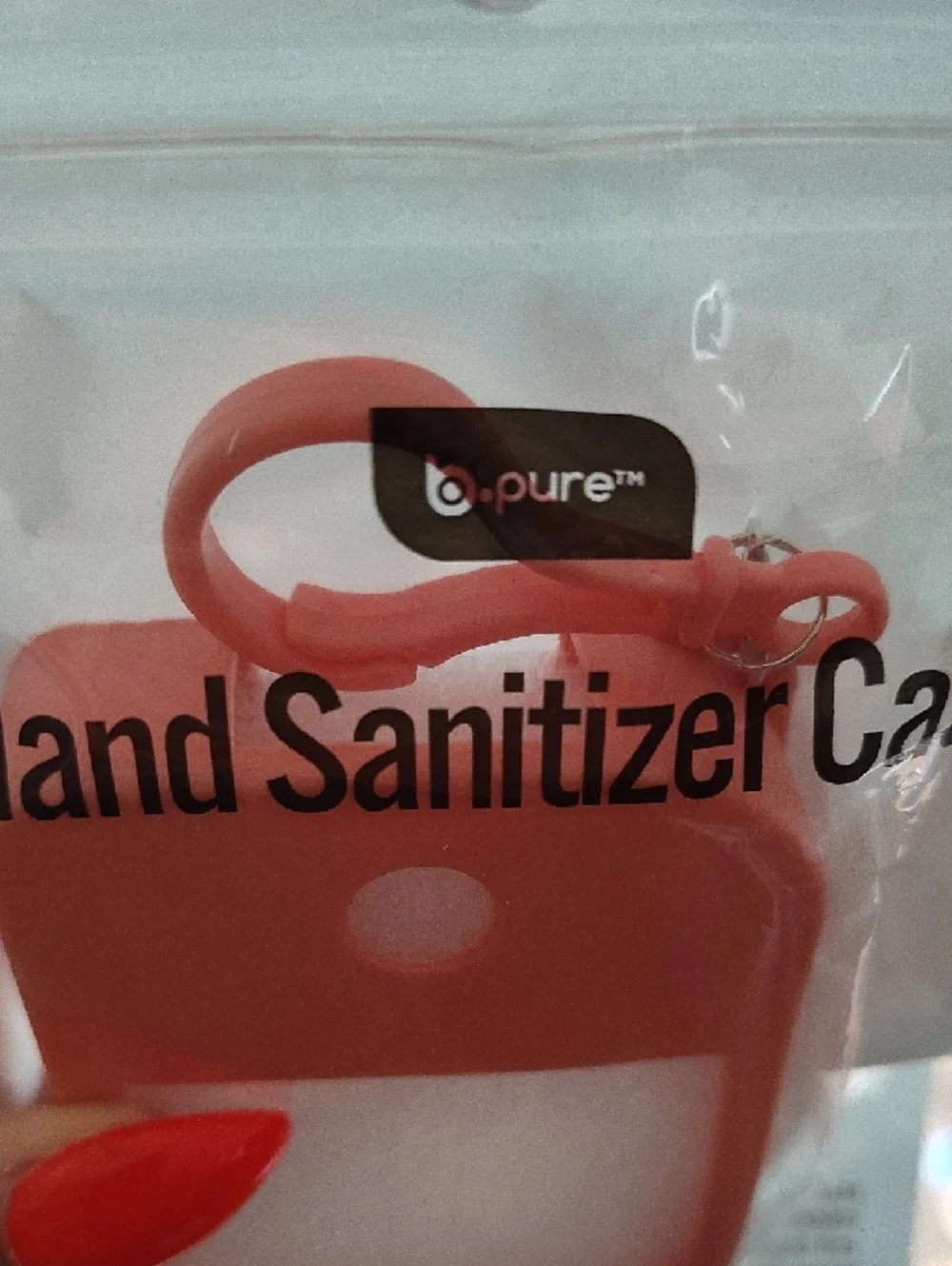 3/$10🆕Case with Clip For Hand Sanitizer- Coral Pink